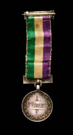 Emmeline Pankhurst imprisonment medal image Copyright Palace of Westminster Curator’s Office